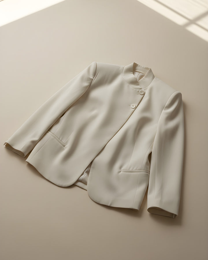 Blazer Cruzado Hueso — prenda sola