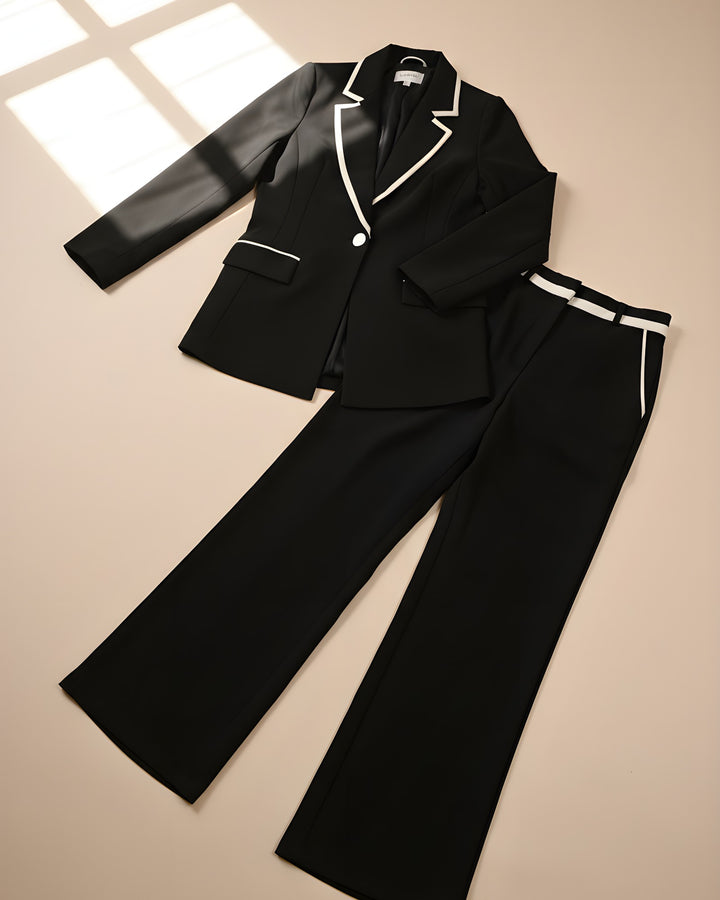 Set Tuxedo Ribete Blanco — prenda sola
