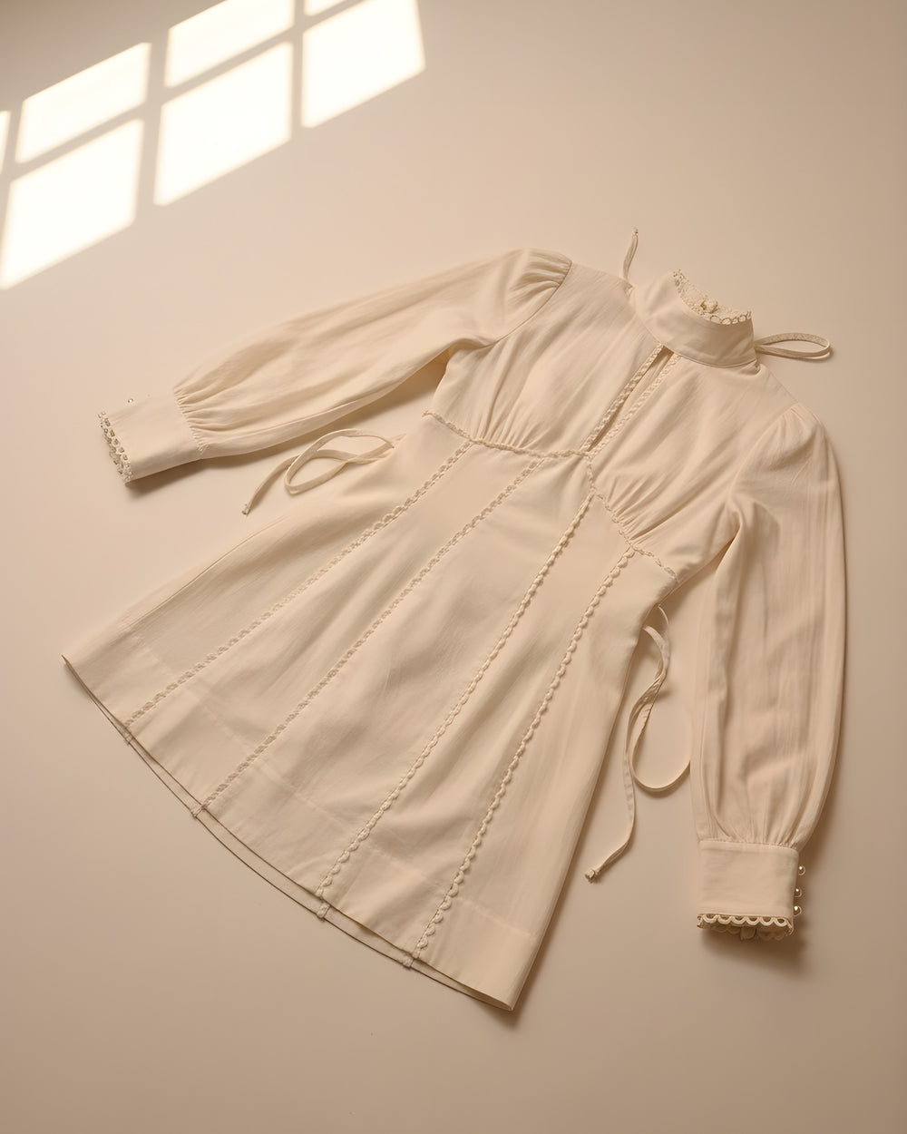 Vestido Espalda Abierta Crudo — prenda sola